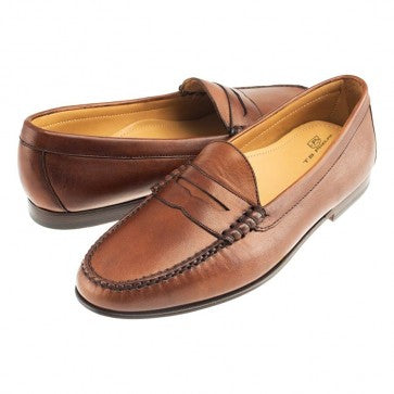 TB Phelps Ventura Sheepskin Penny Loafer Pecan