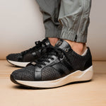 Marco Di Milano Verona Python & Calfskin Sneakers Black