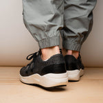 Marco Di Milano Verona Python & Calfskin Sneakers Black