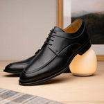 Zelli Verona Apron Toe Dress Lace Up Shoes Black