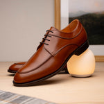 Zelli Verona Apron Toe Dress Lace Up Shoes Rust (25-204-RST)