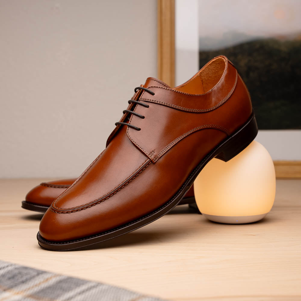Zelli Verona Apron Toe Dress Lace Up Shoes Rust (25-204-RST)