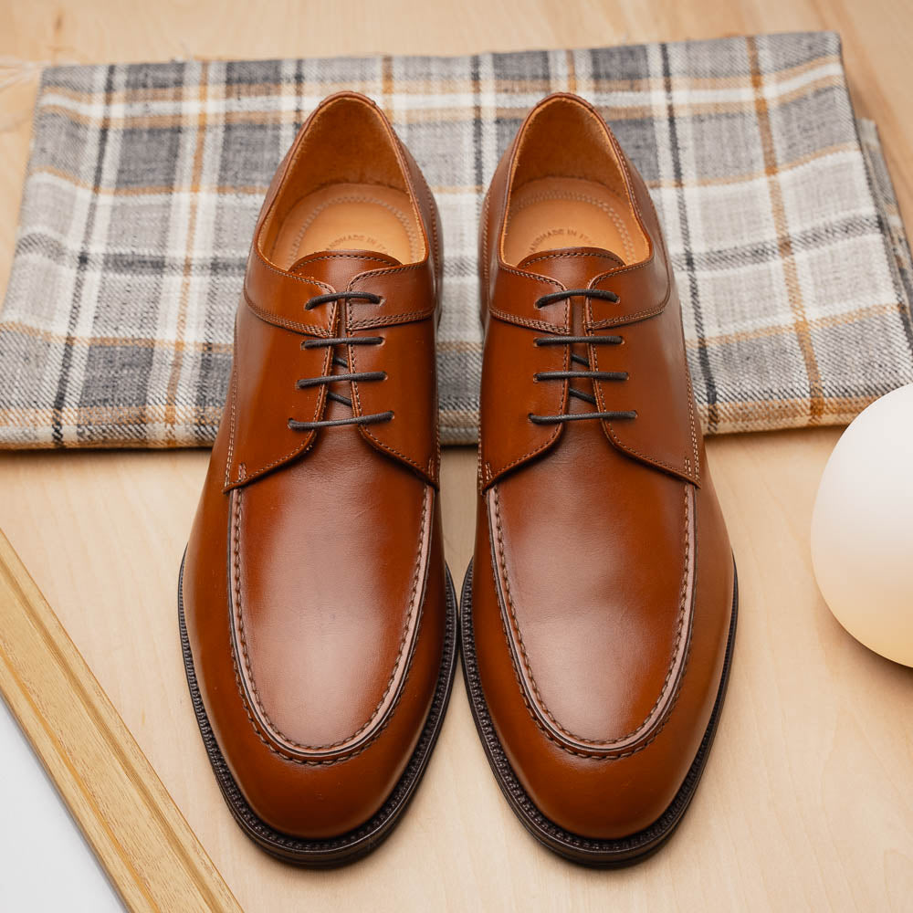 Zelli Verona Apron Toe Dress Lace Up Shoes Rust (25-204-RST)