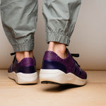 Marco Di Milano Verona Python & Calfskin Sneakers Purple