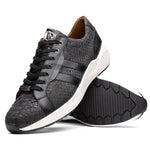 Marco Di Milano Verona Python & Calfskin Sneakers Black
