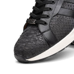 Marco Di Milano Verona Python & Calfskin Sneakers Black