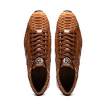 Marco Di Milano Verona Python & Calfskin Sneakers Honey