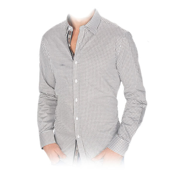 Vestigium S1611 Men's Long Sleeve Fashion Shirts White