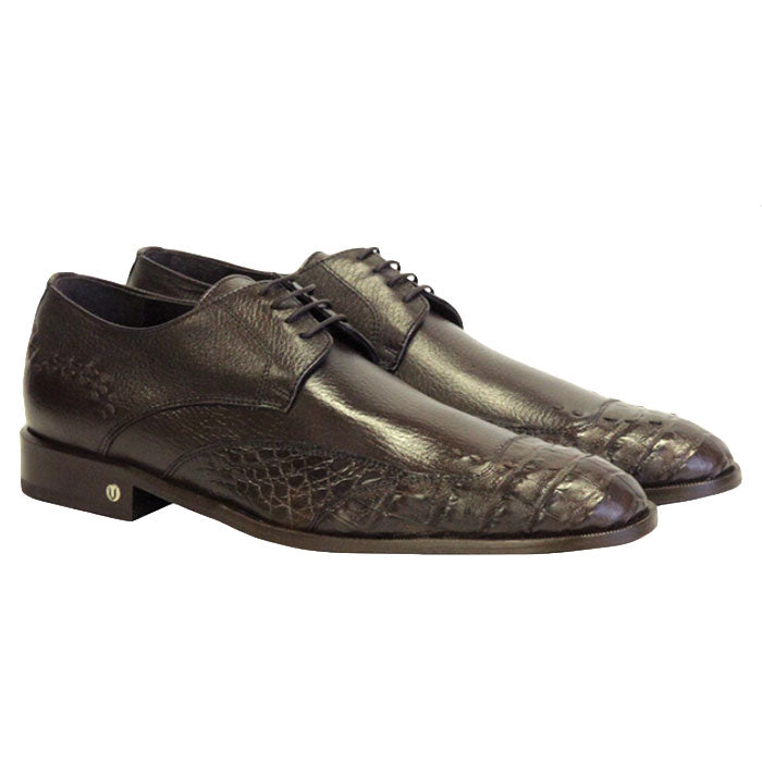 Vestigium Caiman Belly Oxford Shoes Brown