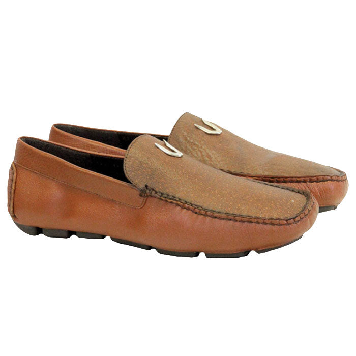 Vestigium Cat Shark Driving Loafers Cognac