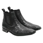 Vestigium Ostrich Chelsea Boots Black