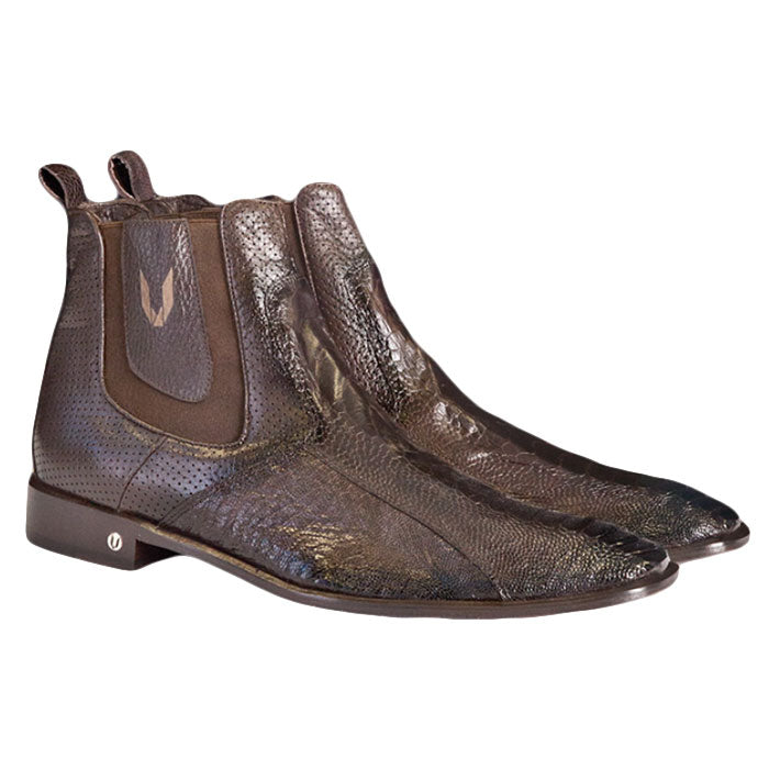 Vestigium Ostrich Leg Chelsea Boots Faded Brown