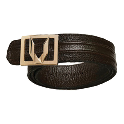Vestigium Ostrich Leg Dressy Belt Brown