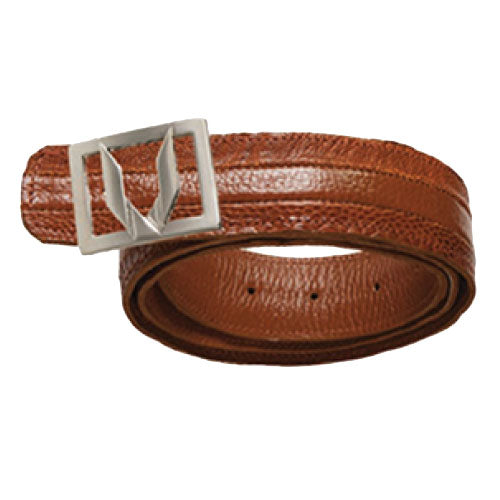 Vestigium Ostrich Leg Dressy Belt Cognac