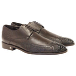 Vestigium Ostrich Leg Oxford Shoes Faded Brown