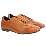 Vestigium Ostrich Leg Sneakers Cognac