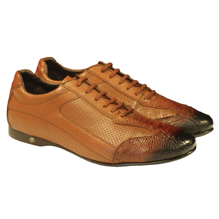 Vestigium Ostrich Leg Sneakers Faded Cognac