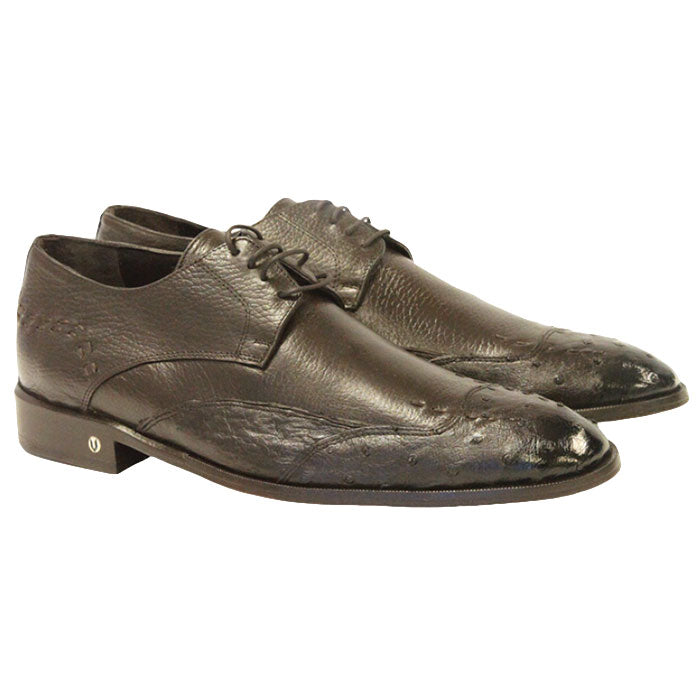 Vestigium Ostrich Oxford Shoes Faded Brown
