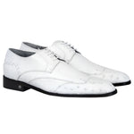 Vestigium Ostrich Oxford Shoes White