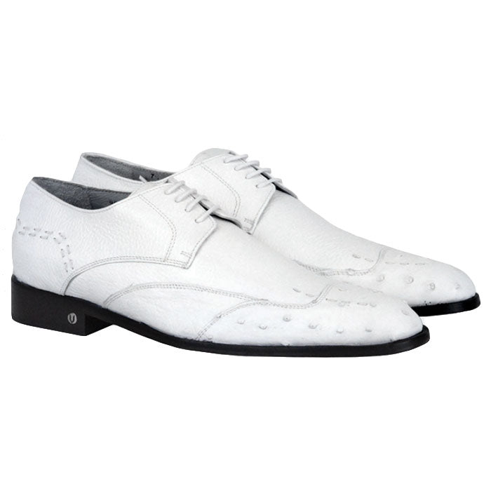 Vestigium Ostrich Oxford Shoes White