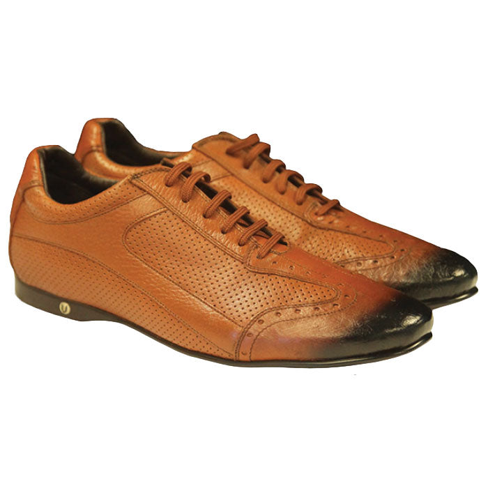 Vestigium Ostrich Sneakers Faded Cognac
