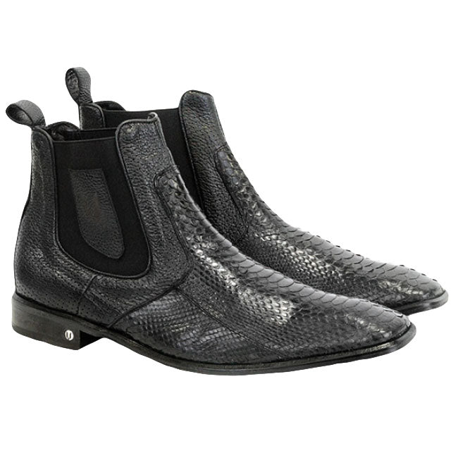 Vestigium Python Chelsea Boots Black