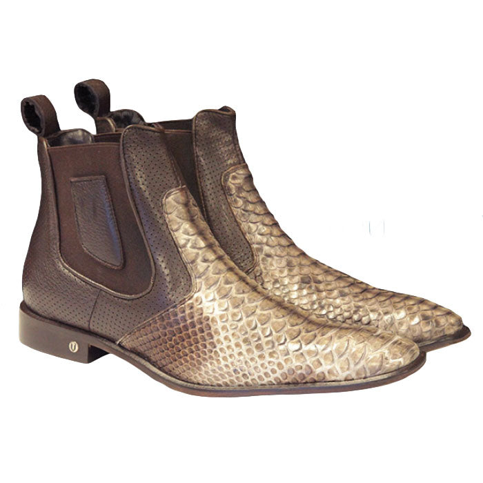 Vestigium Python Chelsea Boots Rustic Brown