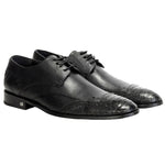 Vestigium Python Oxford Shoes Black