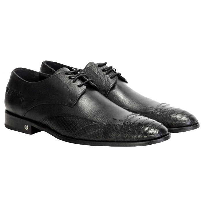 Vestigium Python Oxford Shoes Black
