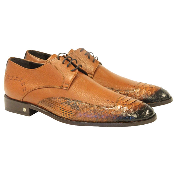 Vestigium Python Oxford Shoes Faded Cognac