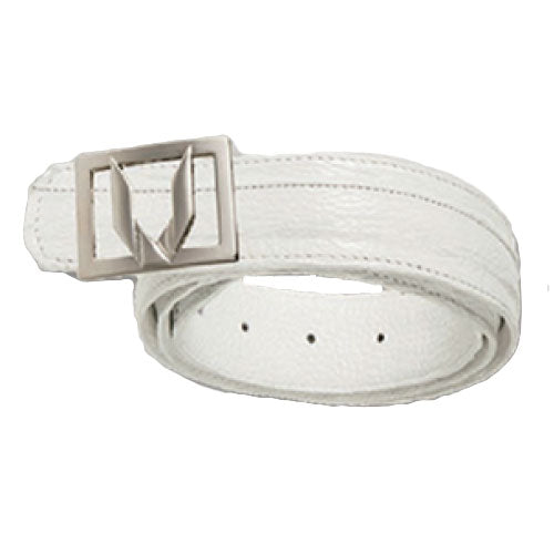 Vestigium Shark Dressy Belt White