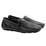 Vestigium Shark Driving Loafers Black