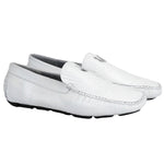 Vestigium Shark Driving Loafers White