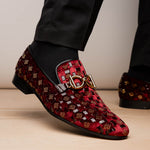Vinci Leather Bit Dress Loafer Burgundy