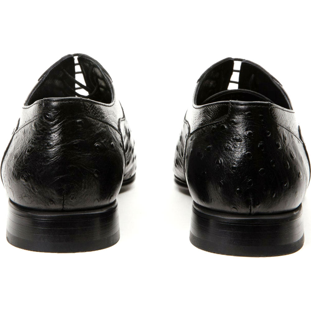 Vinci Leather Alabama Black Wingtip Oxford Shoe (11256)