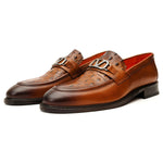 Vinci Leather Amsterdam Brown Bit Loafer (18563 T-1)