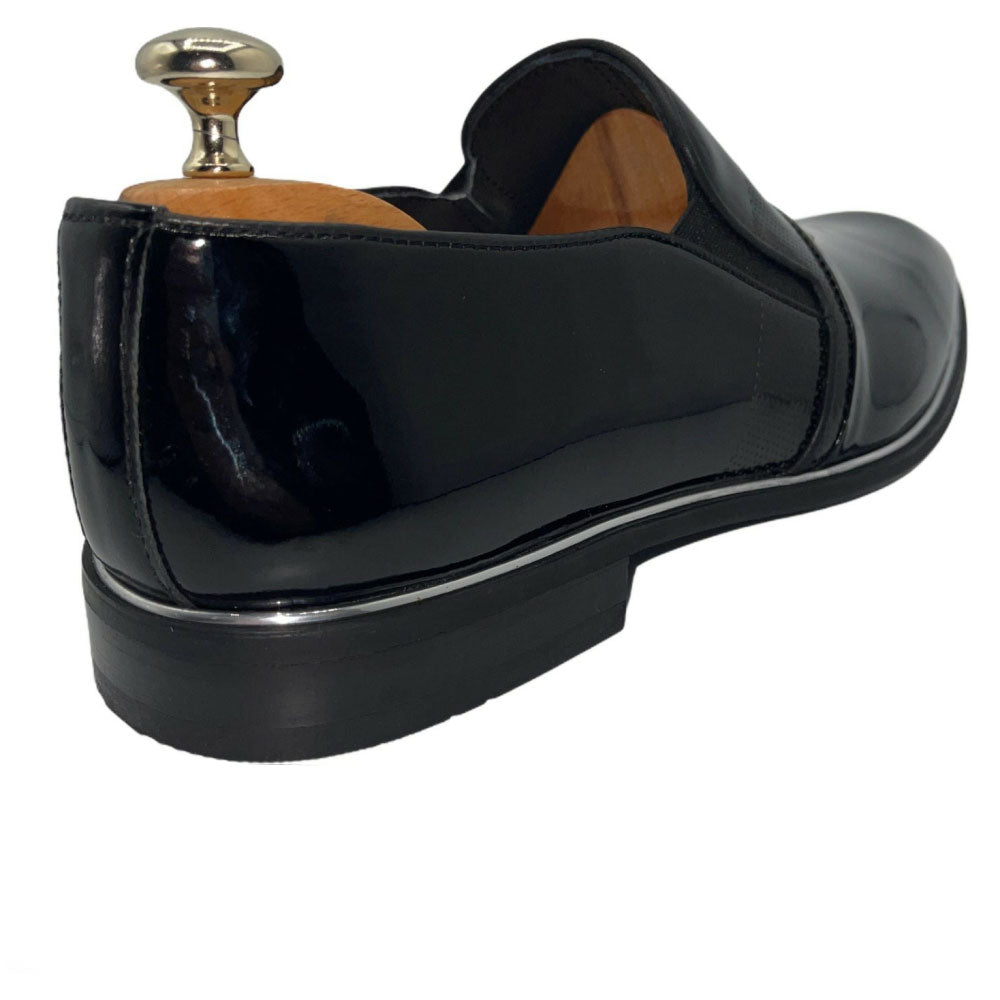 Vinci Leather Ankara Black Loafer
