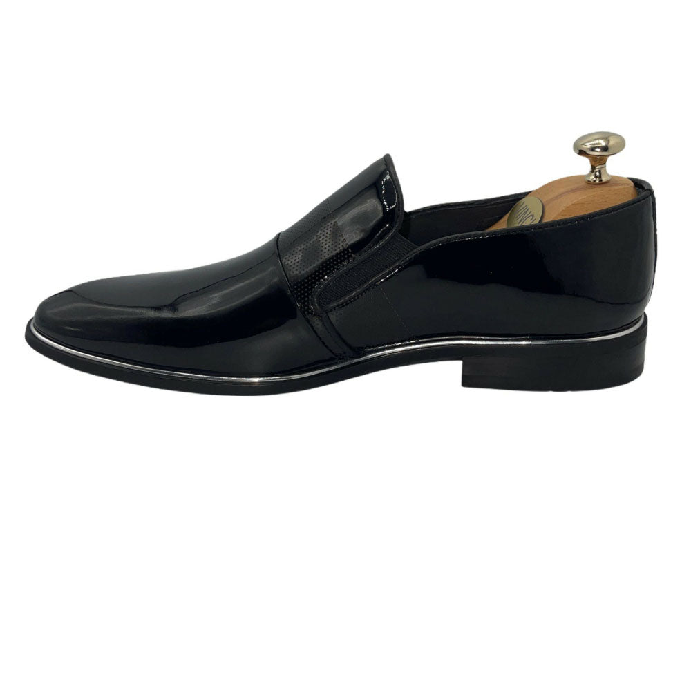 Vinci Leather Ankara Black Loafer