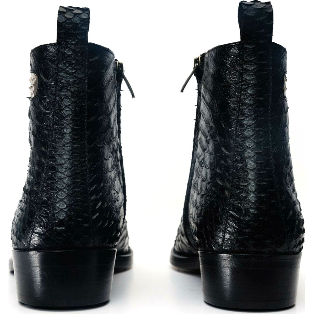 Vinci Leather Boss Pythn Snk Boot Black / Wihite Limited Edition (D.5307)