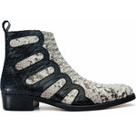 Vinci Leather Boss Pythn Snk Boot Black / Wihite Limited Edition (D.5307)