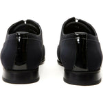 Vinci Leather Colombo Black Cap Toe Oxford Shoe (8005)