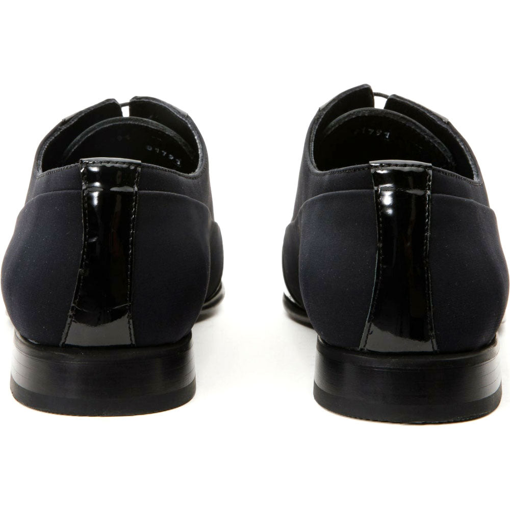 Vinci Leather Colombo Black Cap Toe Oxford Shoe (8005)
