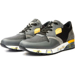 Vinci Leather Missouri Grey Leather Sneaker (15115)