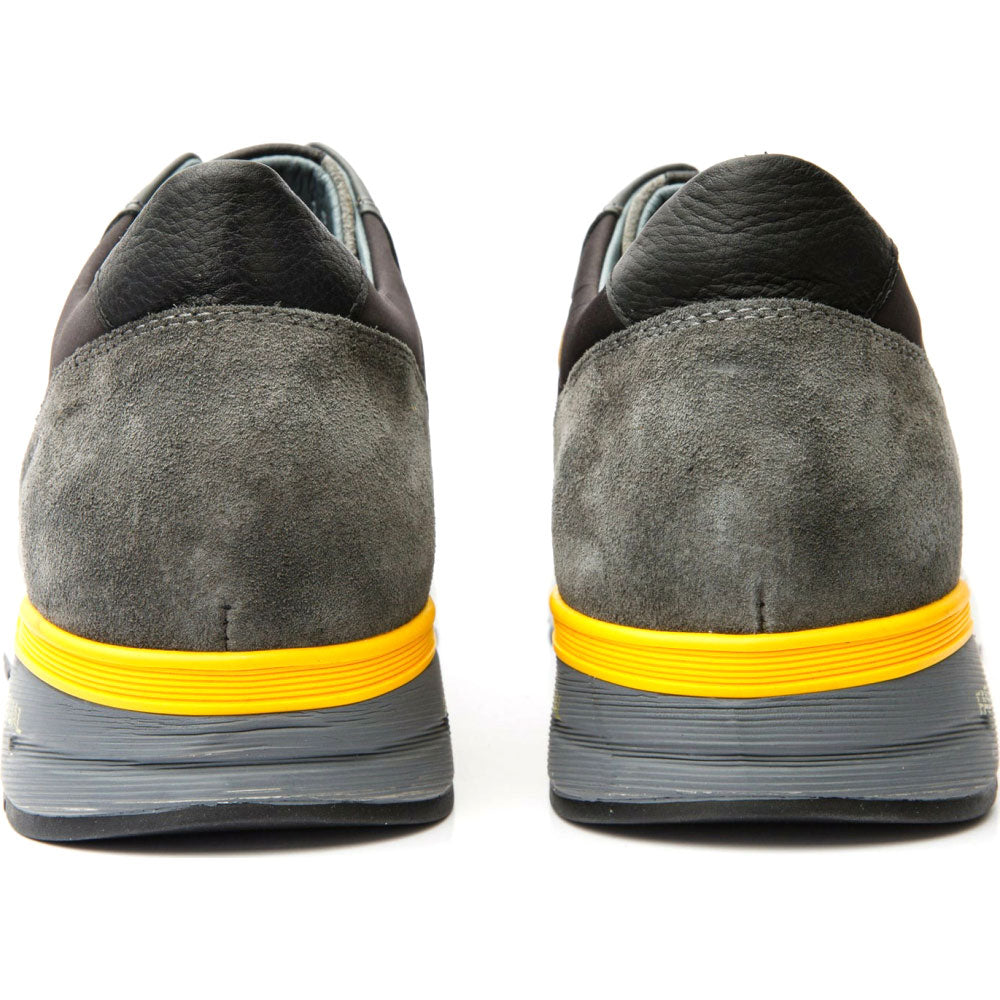 Vinci Leather Missouri Grey Leather Sneaker (15115)