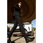 Vinci Leather The Anderson Black Leather / Suede Brogue Lace-up Boot With A Zipper (14559)