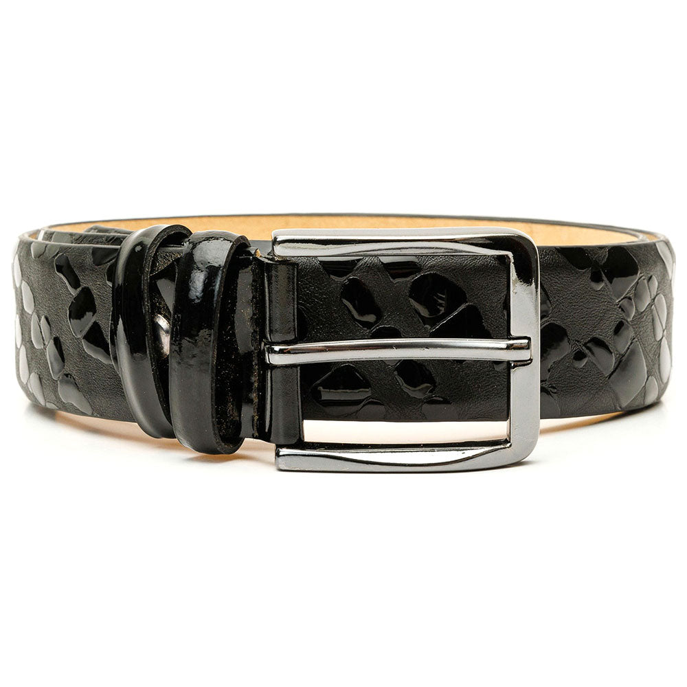 Vinci Leather The Arnold Black Leather Belt