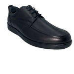 Vinci Leather The Atlanta Black Leather Casual Derby Shoe (10388)