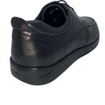 Vinci Leather The Atlanta Black Leather Casual Derby Shoe (10388)