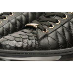 Vinci Leather The Adler Black Snk Leather Sneaker Limited Edition (17474 S-1)