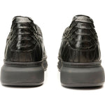 Vinci Leather The Adler Black Snk Leather Sneaker Limited Edition (17474 S-1)